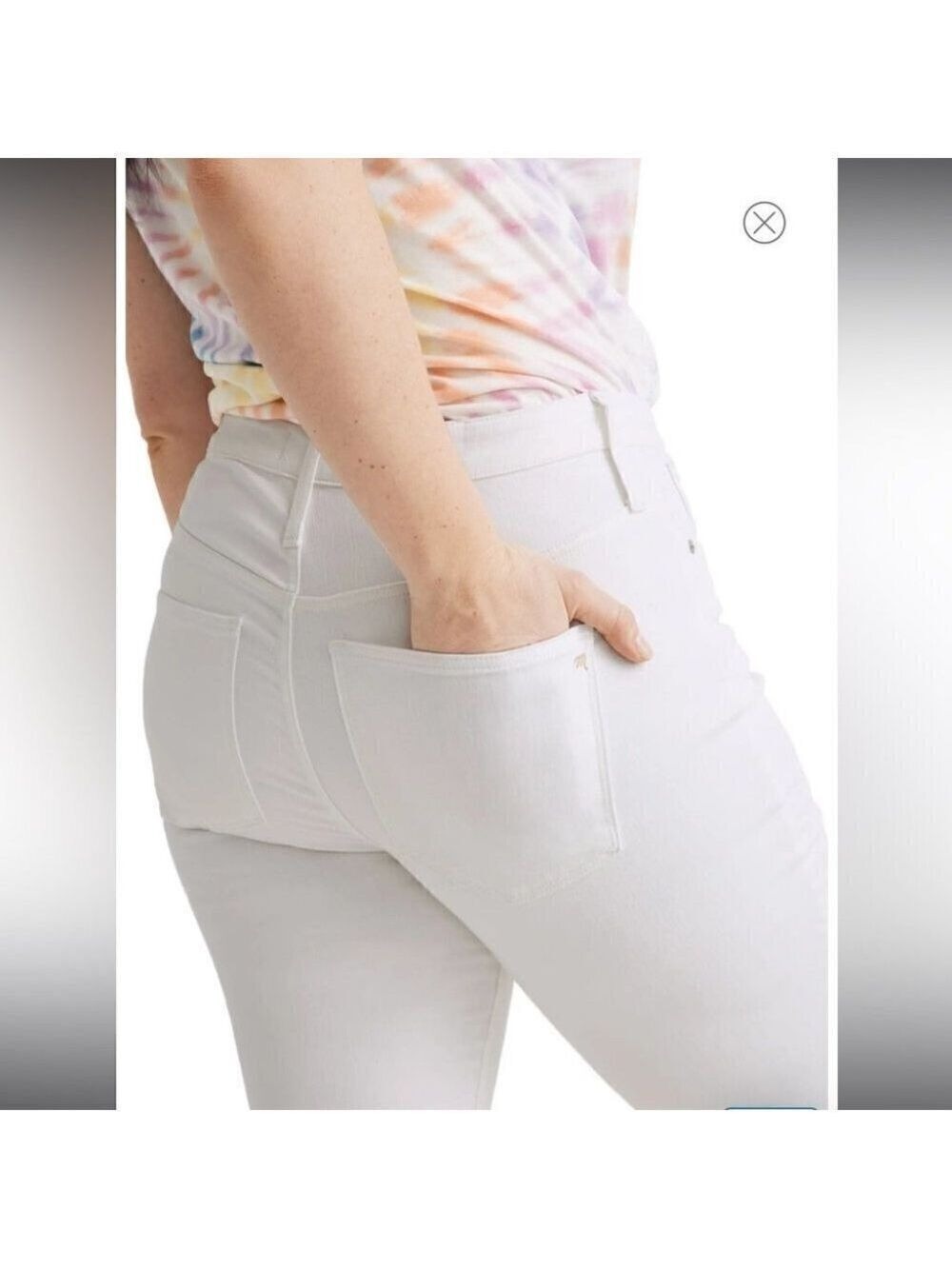 Madewell Curvy High Rise Skinny Jeans in Pure White - Picture 3 of 16